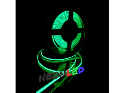 SJ-COB38410 Flexibilní COB LED pás 12V, IP20, 12W/m, 384led/m, zelená