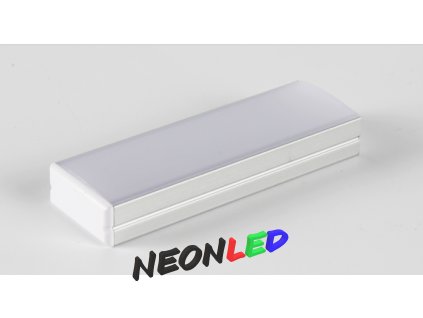 SJ-ALP2310 Hliníkový profil pro LED, Bílý, Mléčný, 1m