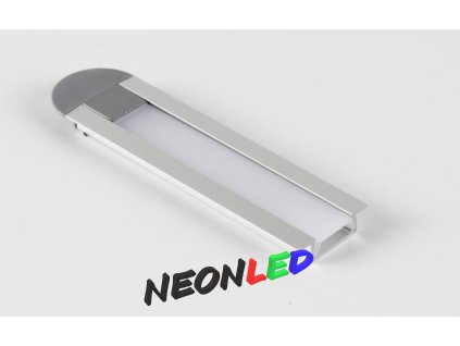 SJ-ALP2206 Zápustný hliníkový profil pro LED, Stříbrný, Matný, 1m