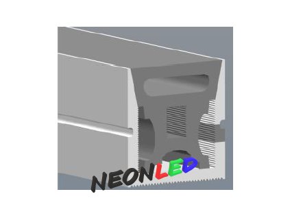 SJ-LN2020B vertikální/horizontální ohebný silikonový profil pro LED