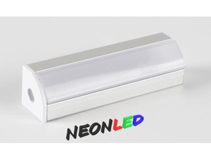 SJ-ALP1919F Hliníkový profil pro LED, Stříbrný, Průhledný, 2m