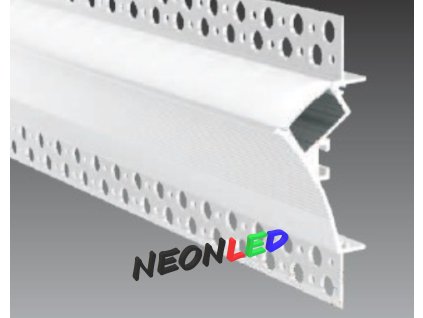 SJ-ALP9635 zápustný hliníkový profil pro LED, Bílý, Matný, 2m