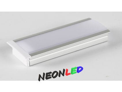 SJ-ALP2910 Zápustný hliníkový profil pro LED, Černý, Průhledný, 2m