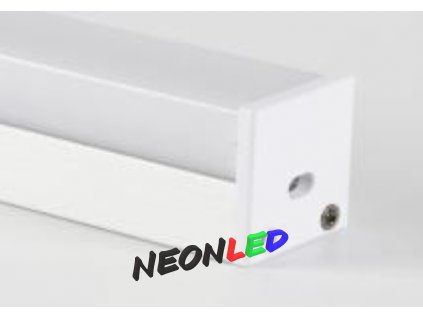 SJ-ALP2119B závěsný hliníkový profil pro LED, Černý, Průhledný, 2m