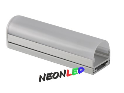 SJ-ALP2019 Hliníkový profil pro LED, Stříbrný, Matný, 2m