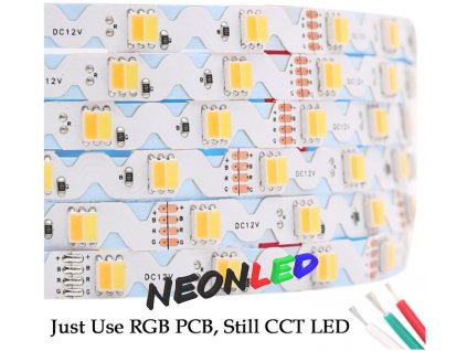 SSL-SMD5050 Flexibílní S LED pás 12V, IP20, 12W/m, 48led/m, CCT