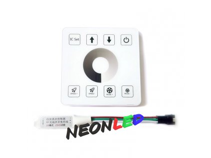 CONFULL kontrolér pro Bílé digitální Pixel LED SPI pásy, RF, 2048 pixelů, (runnig water)