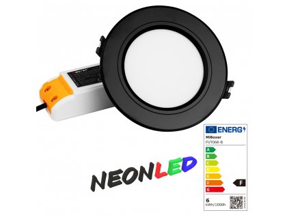 MiBoxer FUT068-B Stropní Smart LED svítidlo 6W, RGB+CCT, RF 2,4GHz
