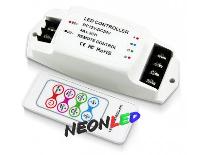 Bincolor BC-361-4A kontrolér pro LED RGB s dálkovým ovládáním