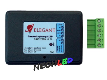 Elegant S54T - pro digitální CCT Pixel LED (TM1814), 5-24VDC, 5-9A, 700 pixelů (2x350), RF 2,4GHz, mikrofon