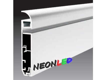 SJ-ALP1580 Soklový hliníkový LED profil, Stříbrný, Matný, 18mm, 2m