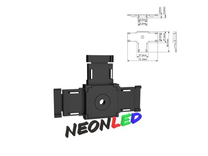 MiBoxer HT-26B T vodivý spojovací modul pro ultra tenkou magnetickou kolejnici STYLE 26