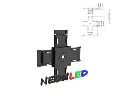 MiBoxer HX-26B X vodivý spojovací modul pro ultra tenkou magnetickou kolejnici STYLE 26