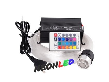 Hvězdné nebe - sada RGBW, 16W, 300ks x 2m vlákna, RF ovládání