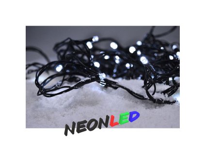 Solight 1V05-W LED vánoční řetěz, 500 LED, 50m, přívod 5m, IP44, studená bílá