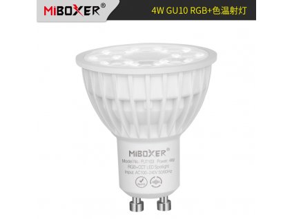 MiBoxer FUT103Z Smart LED bodová žárovka GU10, 4W, RGB+CCT, Zigbee 3.0