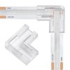 Spojka pro COB LED pás - L - 2 pin - 8mm, rohová