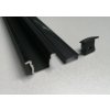 SJ-ALP2515B Zápustný hliníkový profil pro LED, Černý, Matný, 1m