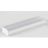 SJ-ALP1708 Hliníkový profil pro LED, Bílý, Průhledný, 2m
