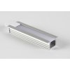 SJ-ALP2212 Zápustný hliníkový profil pro LED, Stříbrný, Mléčný, 2m