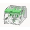 DEGSON svorka 2x0,2-4,0mm² 2-pólová páčková průhledná, průchozí