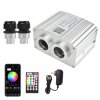 Magický Dvouhlavý RGBW LED Iluminátor | Bluetooth, Hudba a Hvězdy pro Optické Vlákna