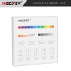 MiBoxet T4 - Panelový ovladač pro RGB+CCTW LED, 230VAC, RF 2,4GHz, 4 zóny