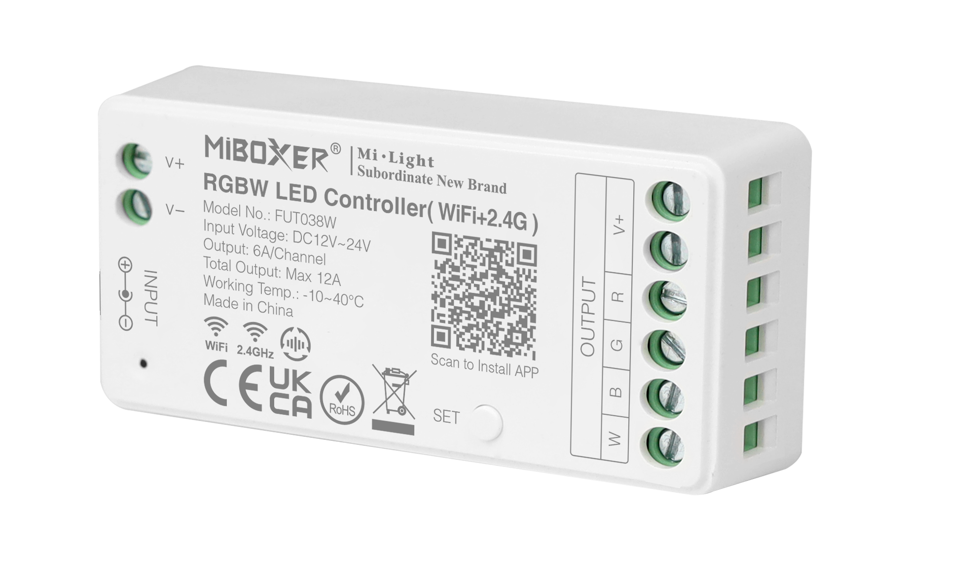 MiBoxer RGBW LED controller (WiFi+2.4G) FUT038W