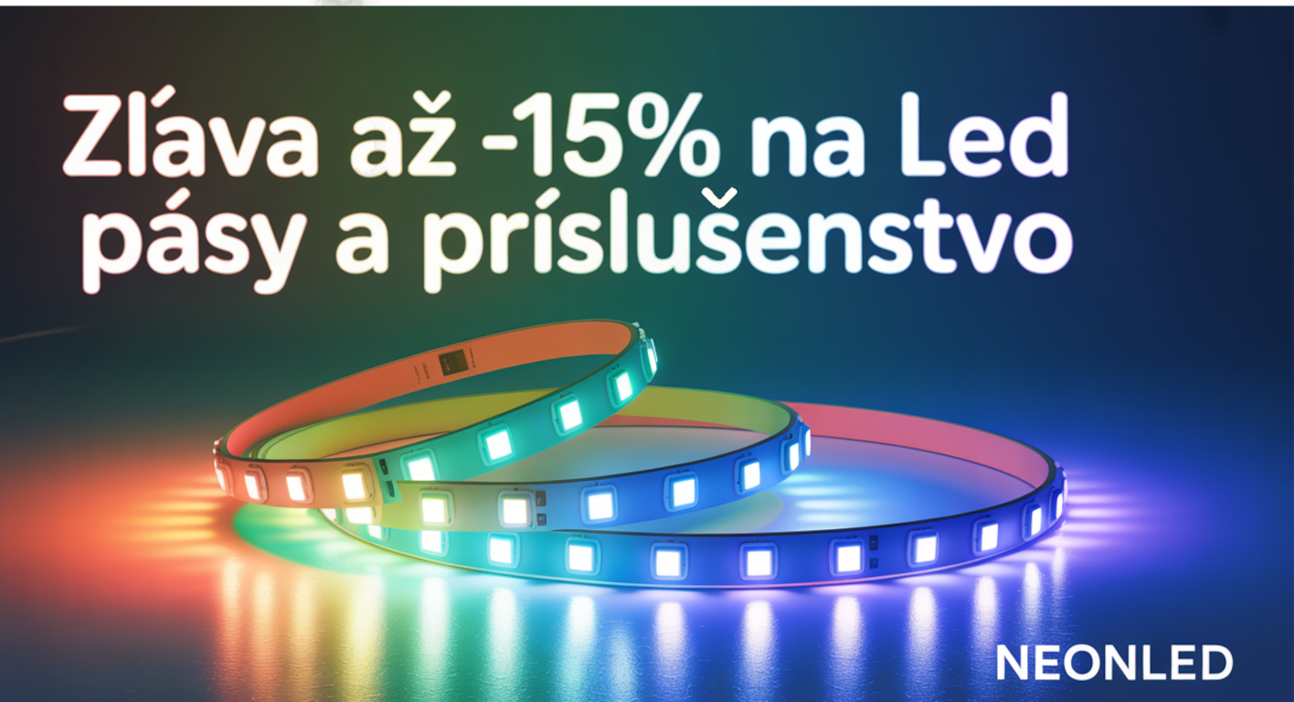 Zľava až -15% na LED pásy a príslušenstvo
