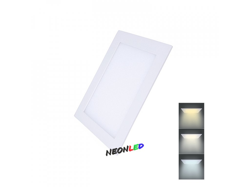 Solight LED mini panel CCT, podhľadový, 12W, 900lm, 230V, WD141