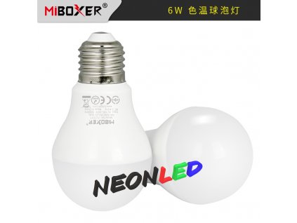 MiBoxer FUT017 Smart LED žiarovka E26, 6W, Dvojitá biela, RF 2,4GHz