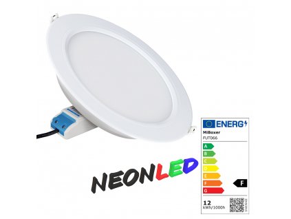 MiBoxer FUT066 Stropné Smart LED svetlo 12W, RGB+CCT, RF 2,4GHz