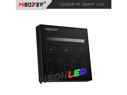 MiBoxer B1-B Panelový ovládač čierny pre jednofarebné LED pásy, batériový, magnetický
