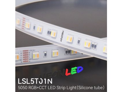 MiBoxer LSL5T01N Flexibílny RGB+CCT LED pás 24V, SMD5050 5 v 1, IP65, 7,6W/m, 60led/m