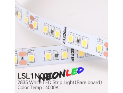 MiBoxer LSL1N02L Flexibílny LED pás Neutrálna biela (NW) 24V, SMD2835 , IP20, 12W/m, 120led/m