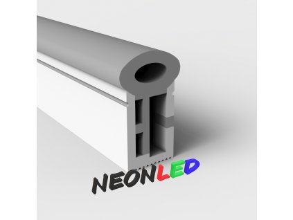 SJ-LN1225B vertikálne ohybný silikónový profil pre LED 