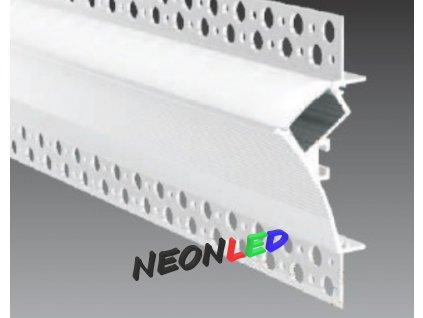 SJ-ALP9635 zápustný hliníkový profil pre LED, Strieborná, Matný, 2m