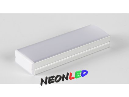 SJ-ALP2310 Hliníkový profil pre LED, Čierna, Priehľadný, 2m
