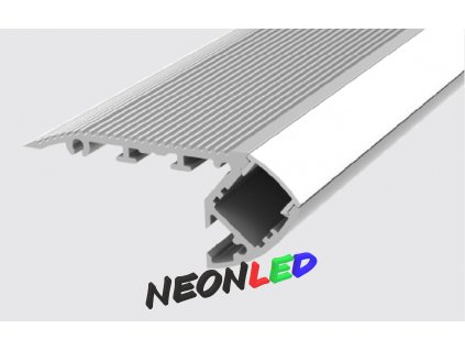 SJ-ALP6628 Hliníkový profil pre LED, Biela, Priehľadný, 2m