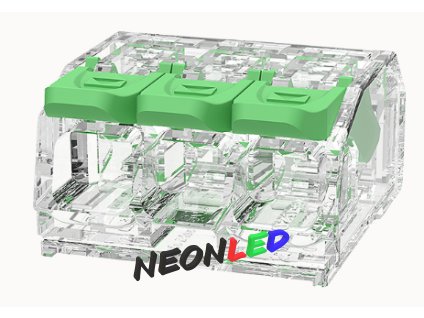 DEGSON svorka 3x0,2-4,0mm² 3-pólová páčková priehľadná