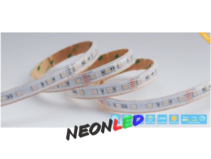 LY100-S5050RGBW65 LED pás do sauny RGB+6500K, 24V, SMD5050 , IP65, 10W/m, 60led/m
