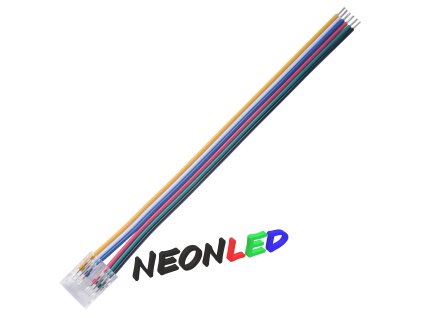 Spojka pre COB LED pás s káblom - I - 6 pin - 12mm, 150mm kábel