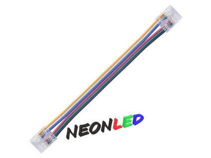 Spojka pre COB LED pás s káblom - I - 6 pin - 12mm, 150mm kábel, 2x spojka