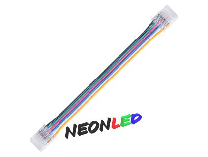 Spojka pre SMD LED pás s káblom - I - 6 pin - 12mm, 150mm kábel, 2x spojka