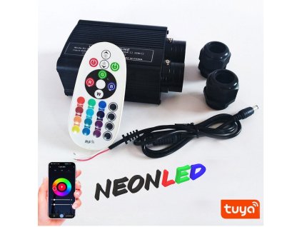 Dvojhlavý LED svetelný zdroj pre Hviezdne nebo - RGBW, 32W, 12VDC, RF + WiFi (Tuya), Hudba