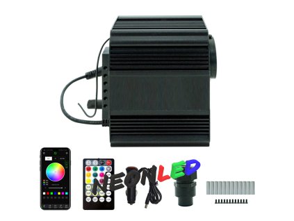Hviezdne nebo - sada RGBW, 12W, 510ks x 2m vlákna, Trblietanie, Meteor, Bluetooth, RF ovládanie