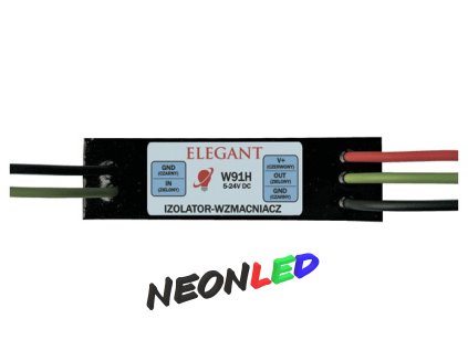 Elegant W91H - zosilňovač / izolátor digitálnych LED pásikov, IP68