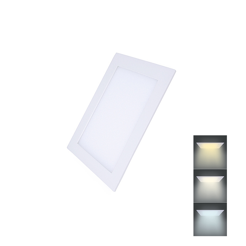 Solight WD147 LED mini panel CCT, podhľadový, 6W, 450lm, 3000K, 4000K, 6000K, štvorcový
