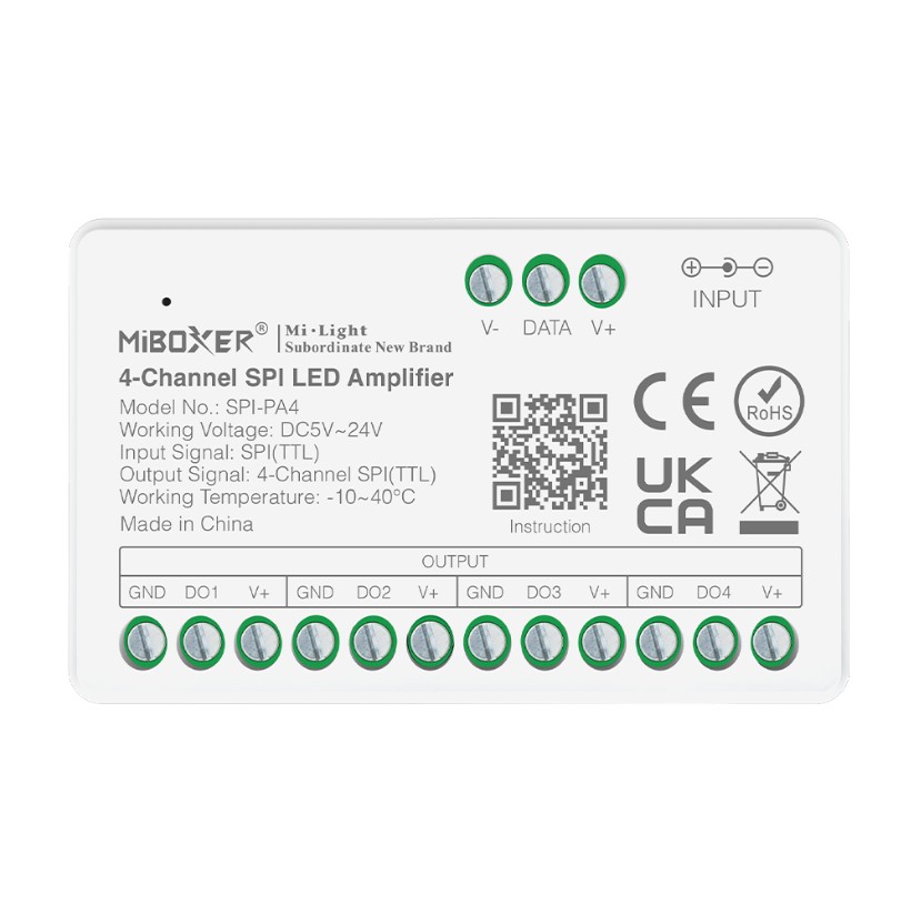 SPI-PA4 - 4-kanálový SPI LED zosilňovač