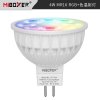 MiBoxer FUT104 Smart LED bodová žiarovka MR16, 4W, RGB+CCT, RF 2,4GHz